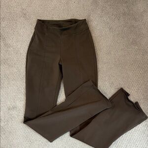 ALO Yoga Dark Brown Flare Split Leggings